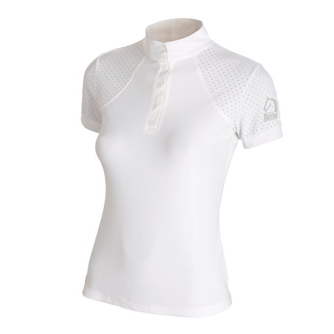 Polo de concours pour fille avec inserts micro-perforés