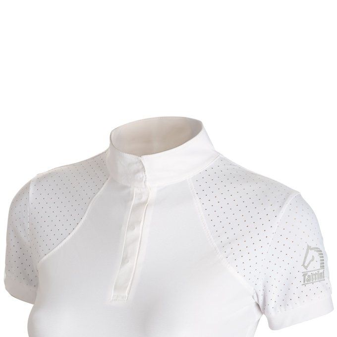 Polo de concours pour fille avec inserts micro-perforés