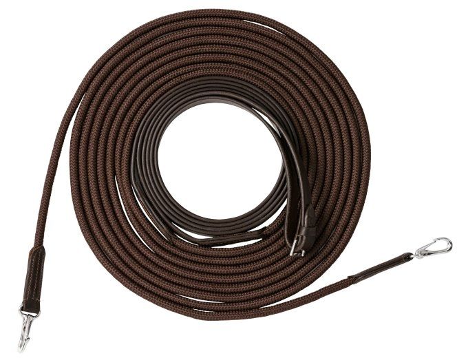 Longues rênes cuir/corde