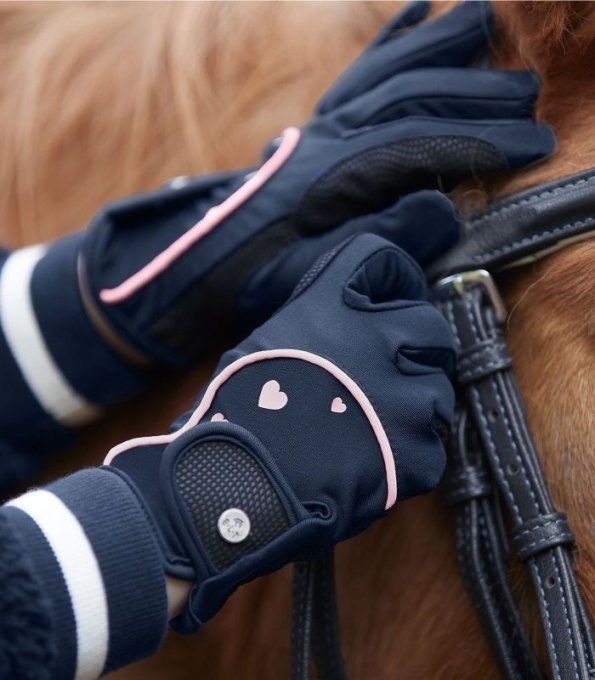 Gants d’équitation Metropolitan Heart, pour enfants