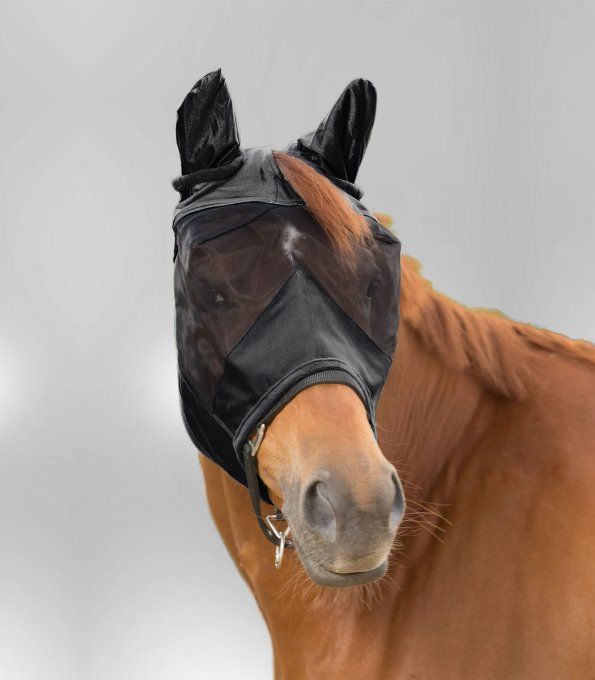 PREMIUM Masque anti-mouche, avec protection d’oreilles
