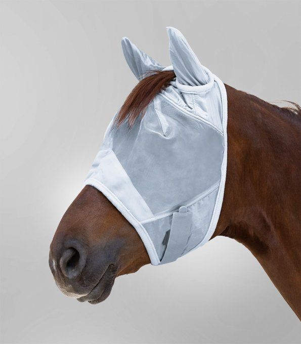 PREMIUM Masque anti-mouche, avec protection d’oreilles