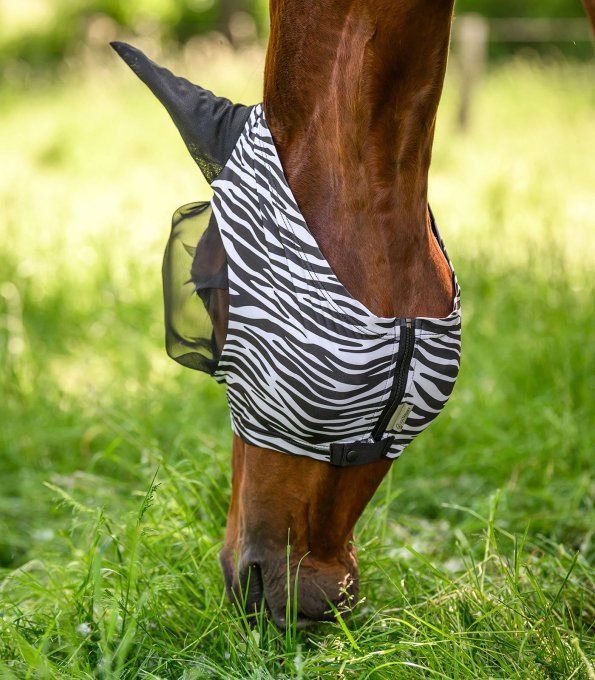 Masque anti-mouches Puck - Zebra