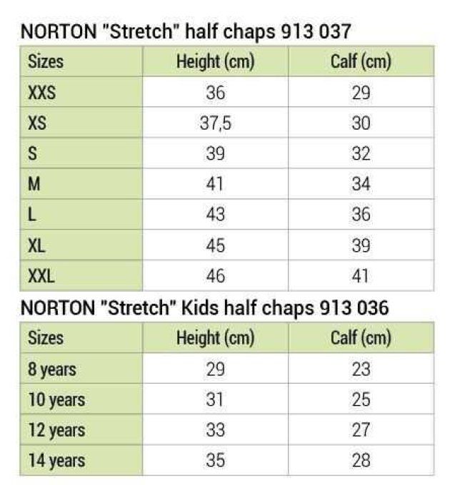 Mini-chaps NORTON - Stretch Adulte